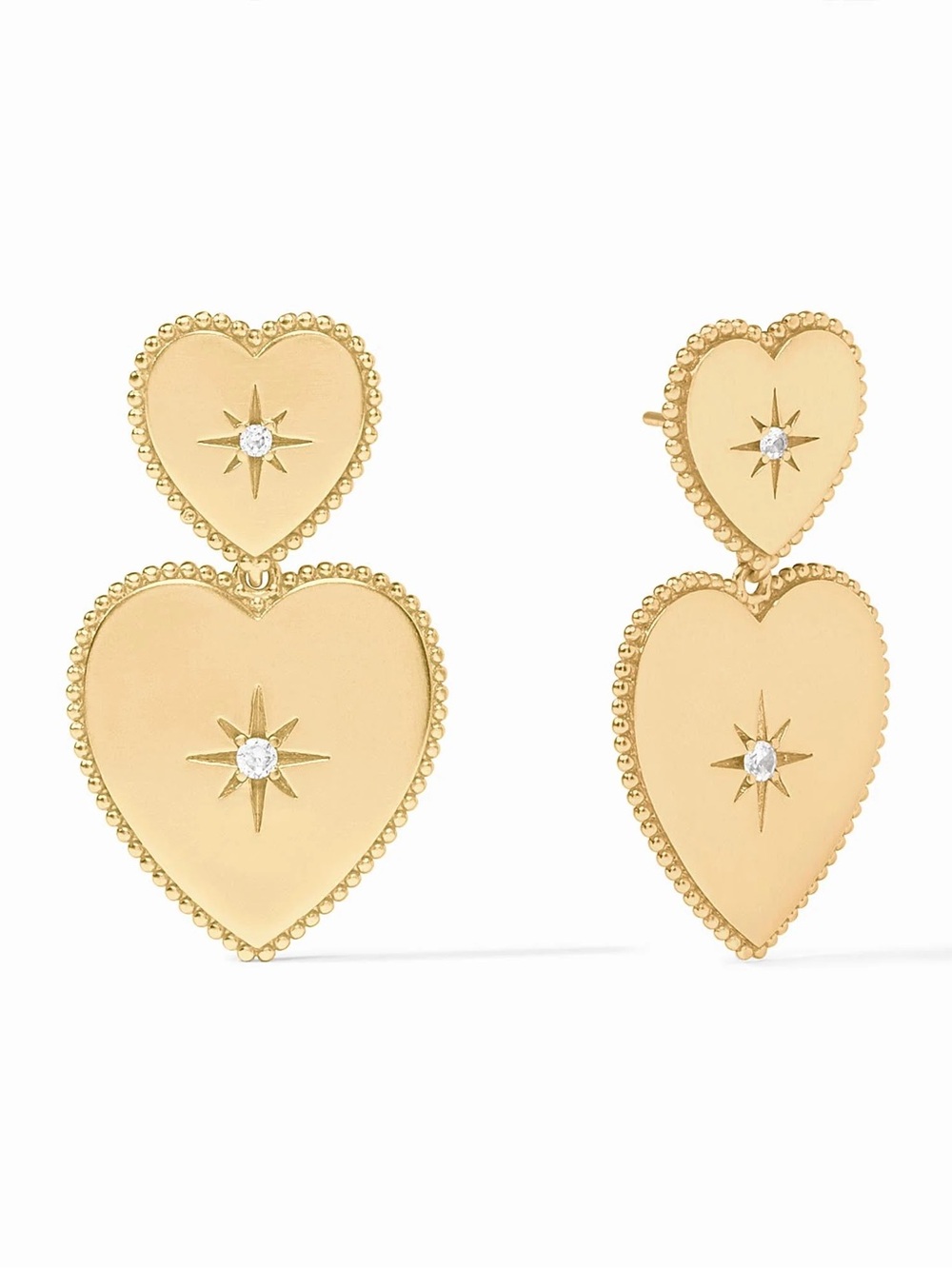 NWOT Julie Vos Heart Statement Earring